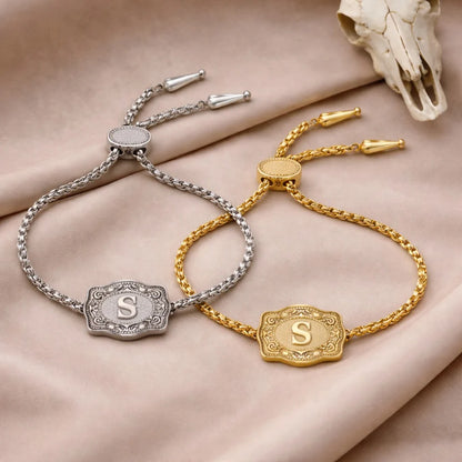 Country Initial Bracelet